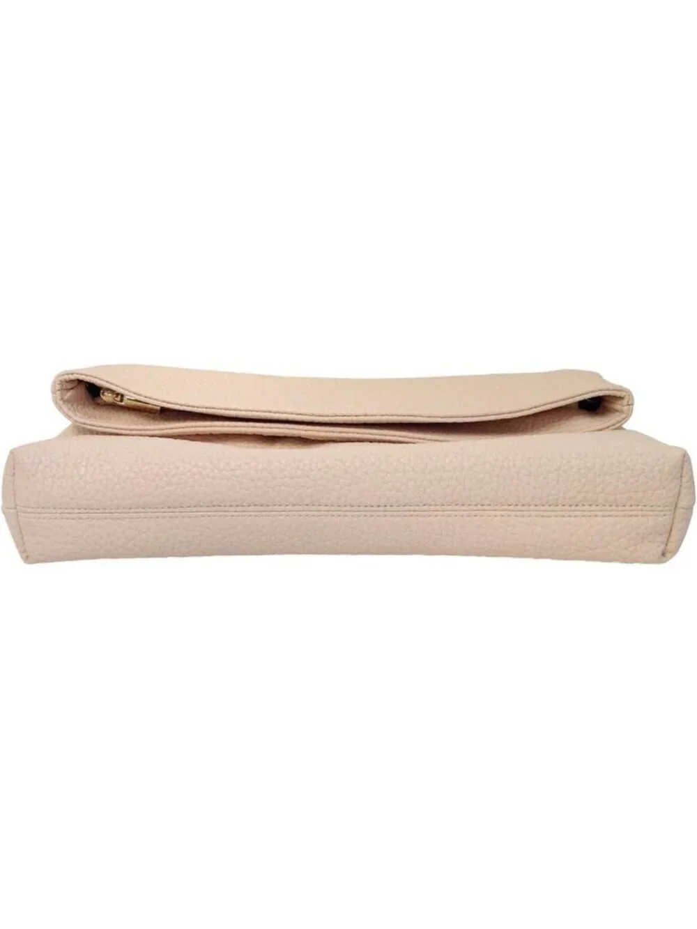 Chic Faux Leather Oversized Foldover Clutch Bag - Stylish Evening Accessory